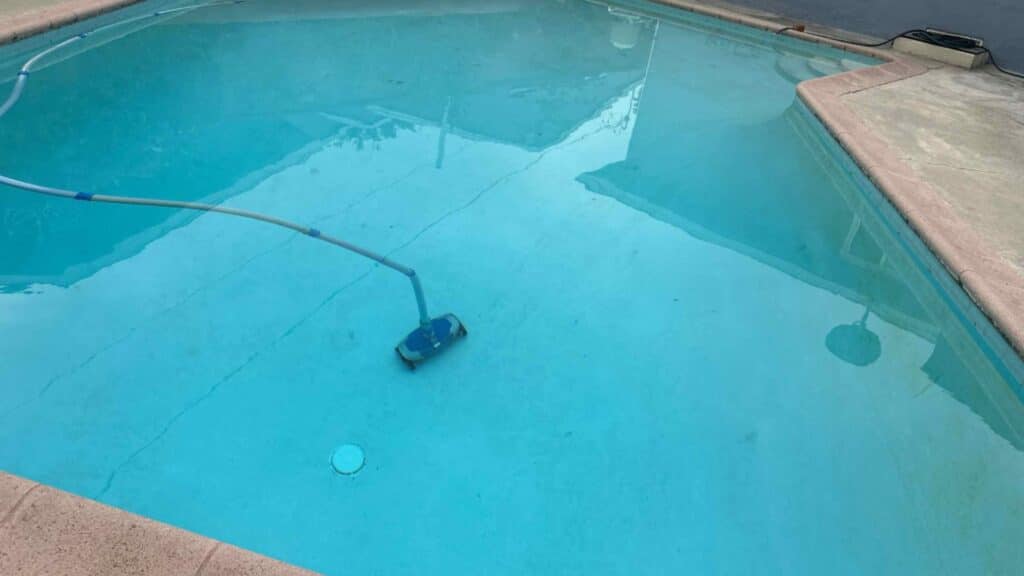 cleaning a pool